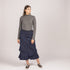 Unusual Ruffles Denim Skirt